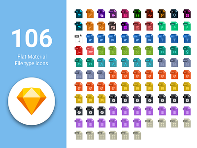 106 Free Flat material Icons