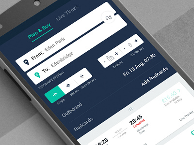 Trainline Redesign android listing search trainline trains ui visual