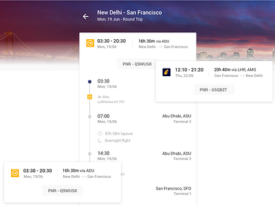 Flight Details booking concept details flight payment post search travel ui visual