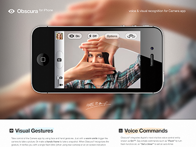 Obscura for iPhone (Concept)