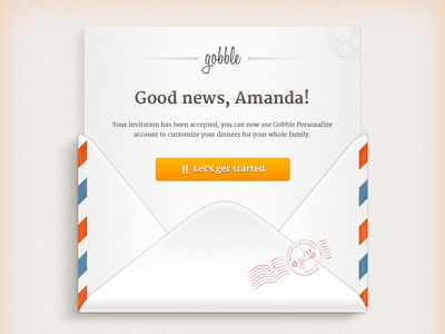 Gobble Email Letter background email letter newsletter paper texture