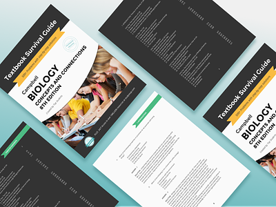 Studysoup Textbook Survival Guide Print Layout Design branding design layout print studysoup textbook