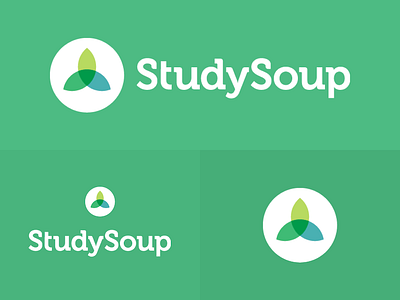 StudySoup logo on green branding flat design icon logo studysoup