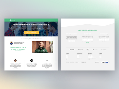 StudySoup Desktop Elite Notetaker Referral Landing Page