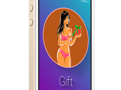 Gift application gift iphone ui