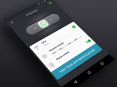 Mi Band Control android app design design mi band mi band control notification ui whatsapp
