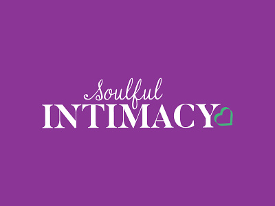 Soulful Intimacy design illustration logo san script serif typography vector