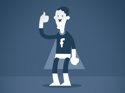 LeZuck facebook illustration super villain zuckerberg