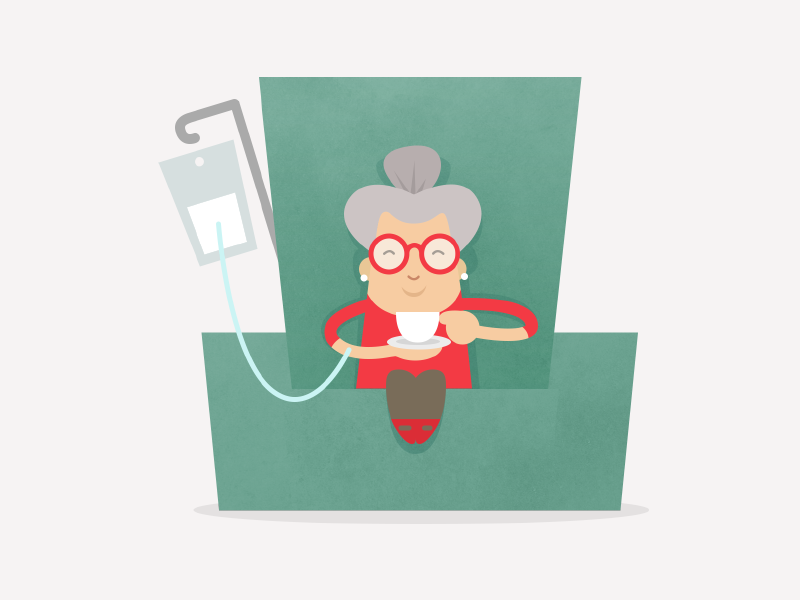 Little old lady by Mads Frantzen on Dribbble