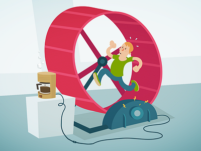 Hamster wheel coffee maker generator hamster wheel