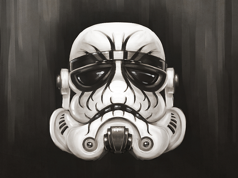 black metal stormtrooper