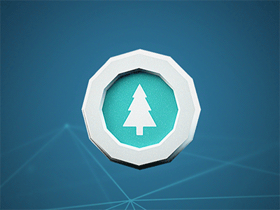 Animation test 3d after effects animation badge gif modo