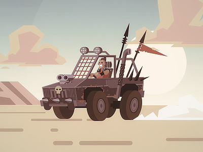 Mad Maxy raider doodle doodle illustration post apocalyptic raider