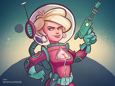 Rocket Girl by Mads Frantzen on Dribbble