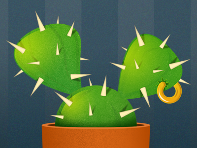 Piercing cactus cactus illustration piercing