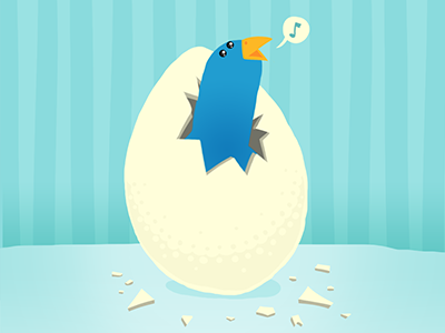 Egg bird egg illustration tweet