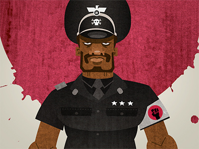 The Black Gestapo 70s doodle gestapo illustration movie poster