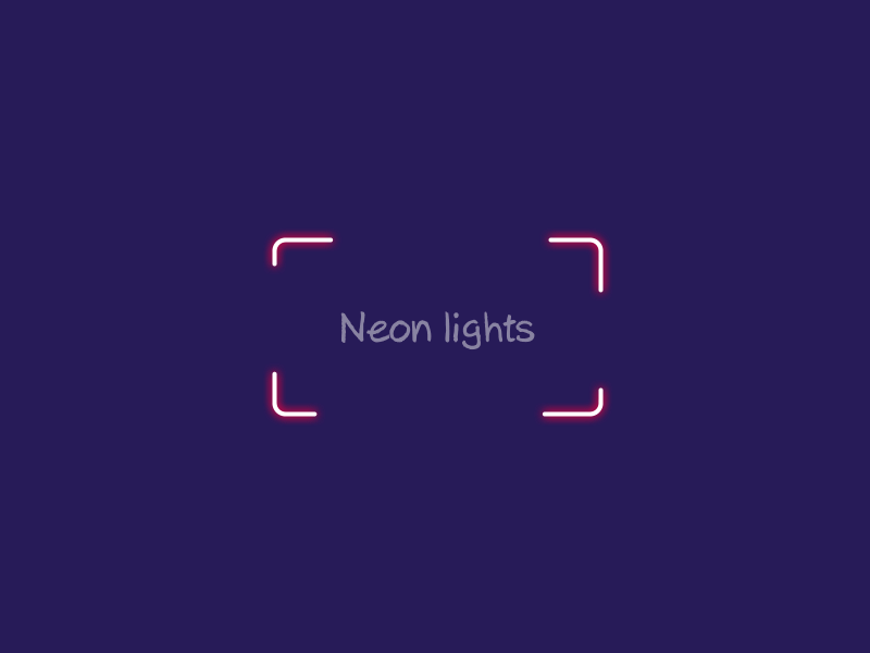 Neon lights motion