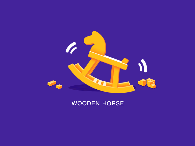 A sloshing Trojan horse motion