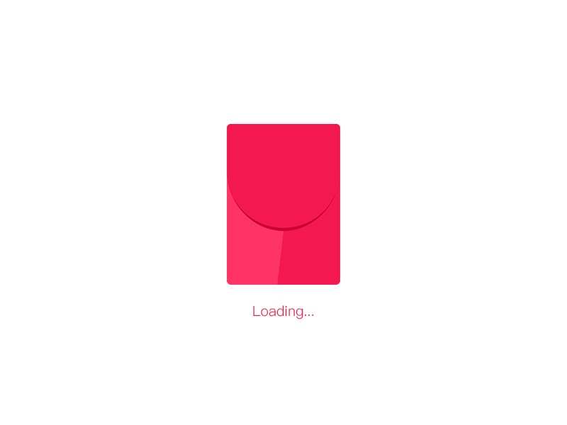 Red packet loading loading