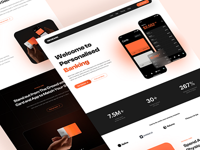 Neobank - Banking Service Web bank banking crypto money nft ui design wallet web design website