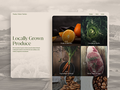 eCommerce Produce Collection Page clean collection design ecommerce freelance grid layout ui