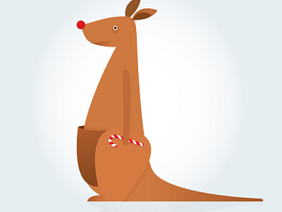 Christmas Kangaroo christmas holiday illustration kangaroo