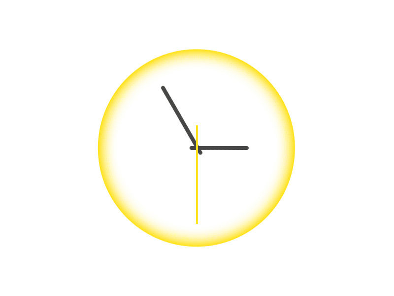 Часы анимация