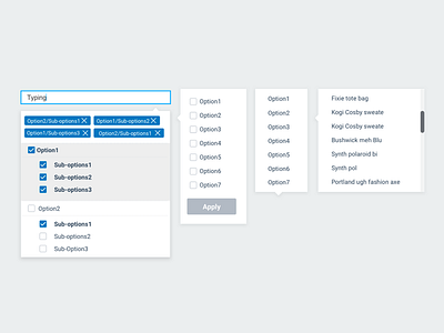 Dropdown Menus For Rule Builder