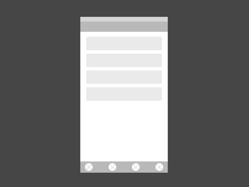 Concept for a shortcut menu/page animation concept mobile prototype quick menu ui ux