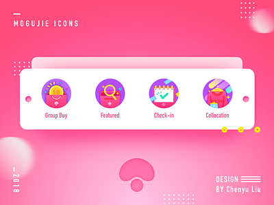 MOGUJIE ICONS icons pink ui