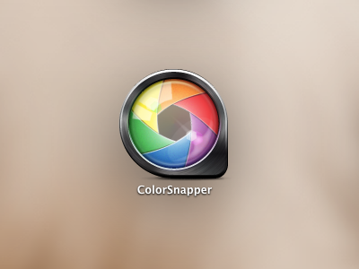 ColorSnapper New Icon aperture application color colorsnapper icon iris loupe mac picker steel