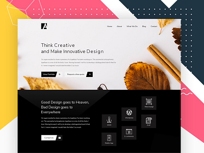 Home Page banner home page layout uiux web design