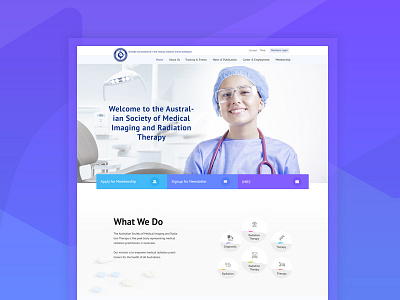 Medical Therapy Home Page clinic creative design doctor homepage hospital layout medical therapy uiux web