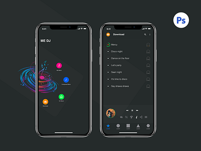 Music Player Iphone X  Screens