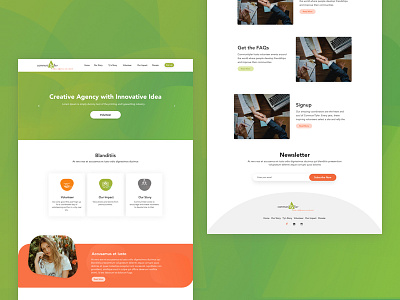 Home page community home page index layout story ui uiux ux website