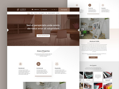 Alumprofile creative design interior layout sketch ui uiux web