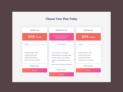 Pricing Plan creative design digital digitalmarketing layout marketing pricing plan ui uiux web