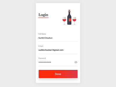 Bearshop login Screen alchohol app creative design drink illustration layout marketing modern sketch ui uiux