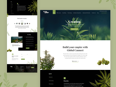 Cannabis Layout artilce banner blog blog header cannabis contact form creative design green health health care layout marketing medical modern plant based sketch uiux web what we do