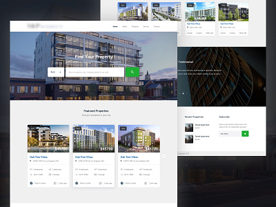 Home page building design layout property realestate rent sell sketch uiux web