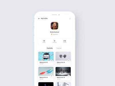 Profile Screen app creative design ios profile screen sketch uiux