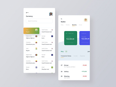 wallet app concept