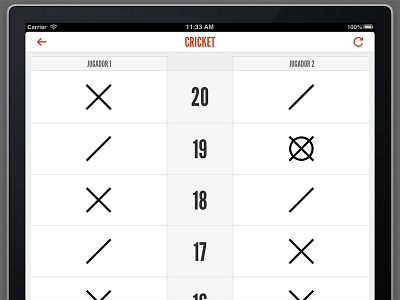 Darts scorer app app cricket darts ios ipad ui