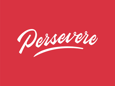Persevere branding brush design identity lettering logo logotype typography