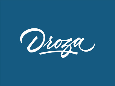 Droza branding brush design identity lettering logo logotype typography
