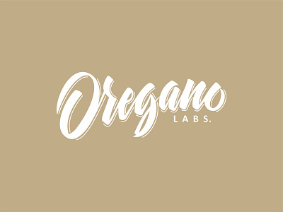 Oregano Labs branding brush design identity lettering logo logotype typography