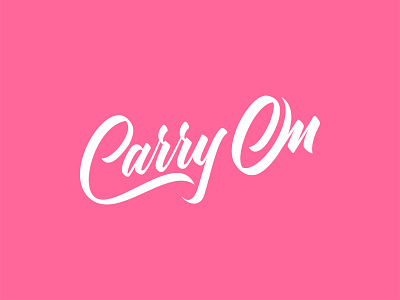 Carry On branding brush design identity lettering logo logotype typography