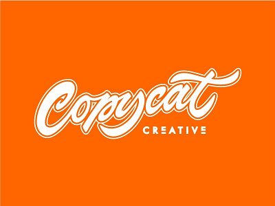Copycat Creative identity lettering logotype
