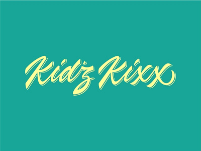 Kid'z Kixx identity lettering logotype